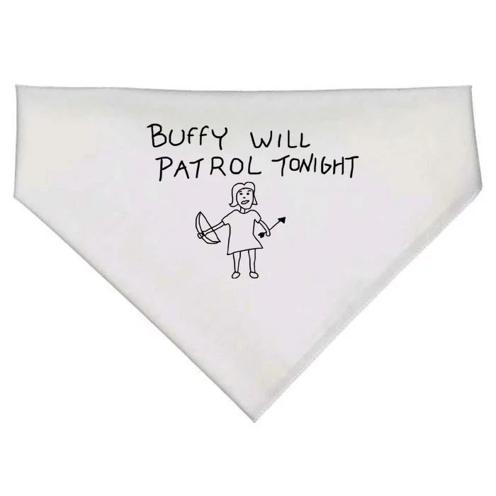 Buffy Will Patrol Tonight USA-Made Doggie Bandana