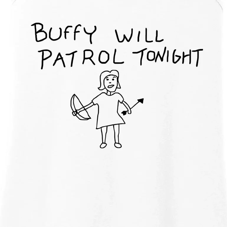 Buffy Will Patrol Tonight Ladies Essential Tank