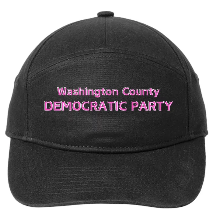 Blue Wave Party Washington County Democratic Party 2024 7-Panel Snapback Hat