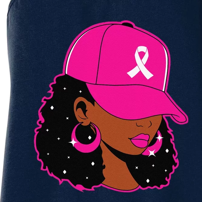 Black Women P.Ink Breast Cancer Awareness Warrior Gift Women's Racerback Tank