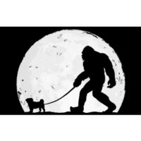 Bigfoot Walks Pug Funny Pug Funny Bigfoot Pug Lover Pug Bumper Sticker