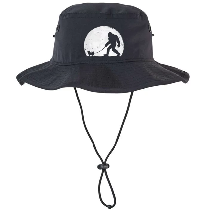 Bigfoot Walks Pug Funny Pug Funny Bigfoot Pug Lover Pug Legacy Cool Fit Booney Bucket Hat