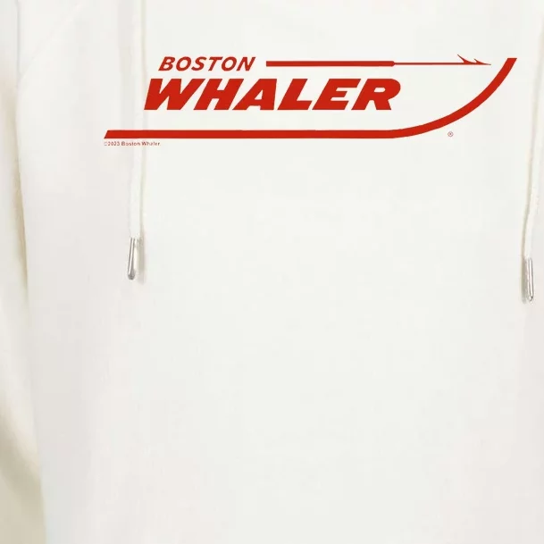 Boston Whaler Red Womens Funnel Neck Pullover Hood