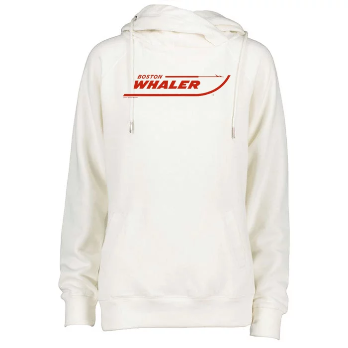 Boston Whaler Red Womens Funnel Neck Pullover Hood