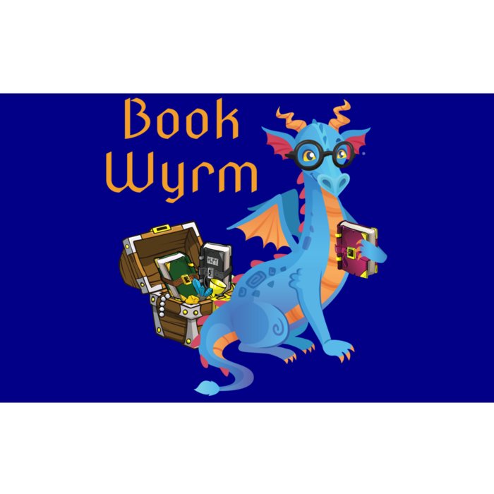 Book Wyrm Reading Dragon Fantasy Book Lover Bookworm Cool Gift Bumper Sticker