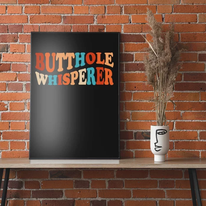 Butthole Whisperer Retro Sarcastic Jokes Funny Poster