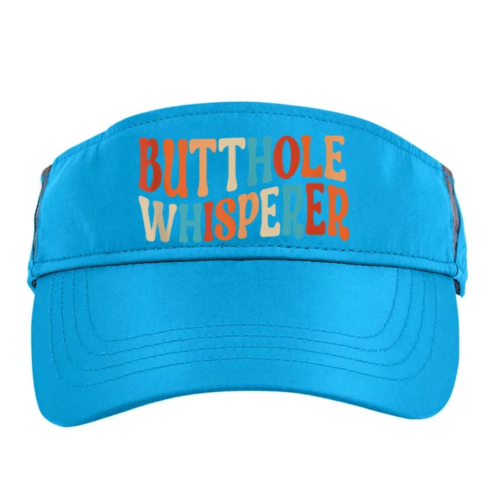 Butthole Whisperer Retro Sarcastic Jokes Funny Adult Drive Performance Visor