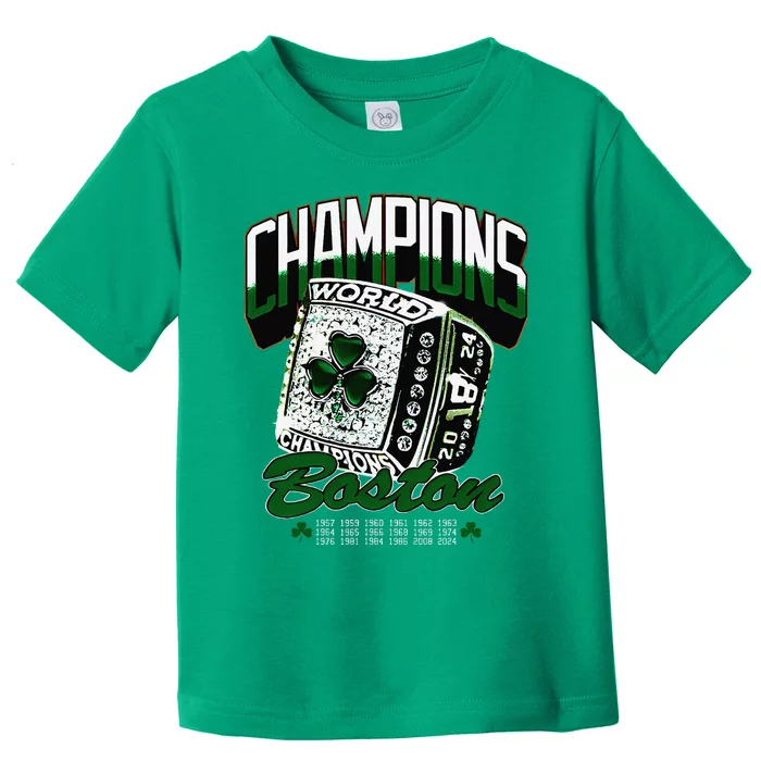 Boston World Ring 2024 Gift Toddler T-Shirt