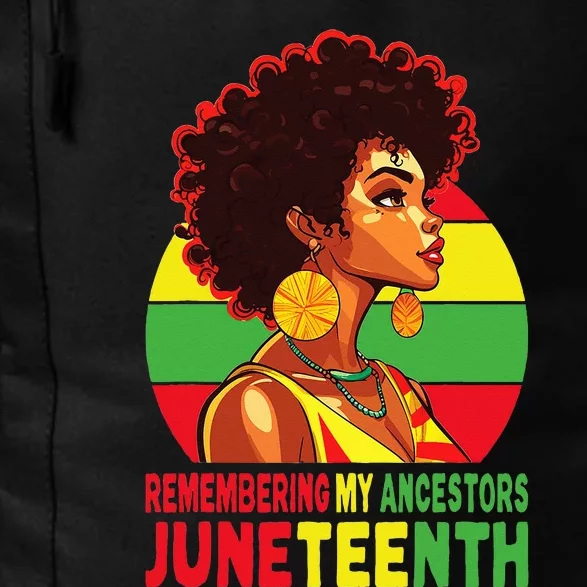 Black Women Remembering My Ancestors Juneteenth Daily Commute Backpack