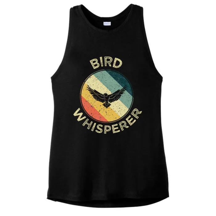 Bird Whisperer Retro Vintage Zoologist Birds Lover Ladies Tri-Blend Wicking Tank