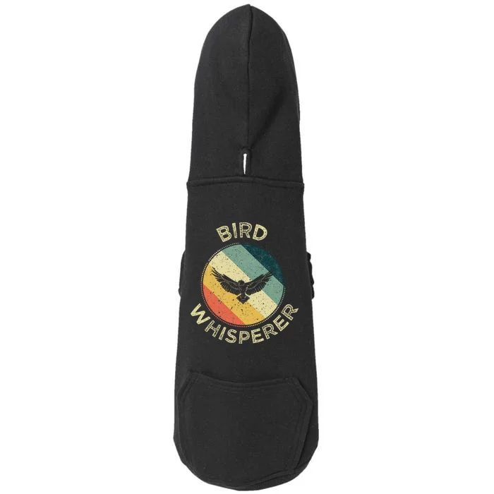 Bird Whisperer Retro Vintage Zoologist Birds Lover Doggie 3-End Fleece Hoodie