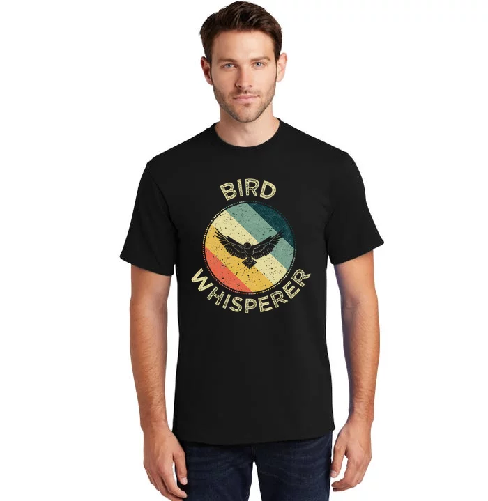 Bird Whisperer Retro Vintage Zoologist Birds Lover Tall T-Shirt