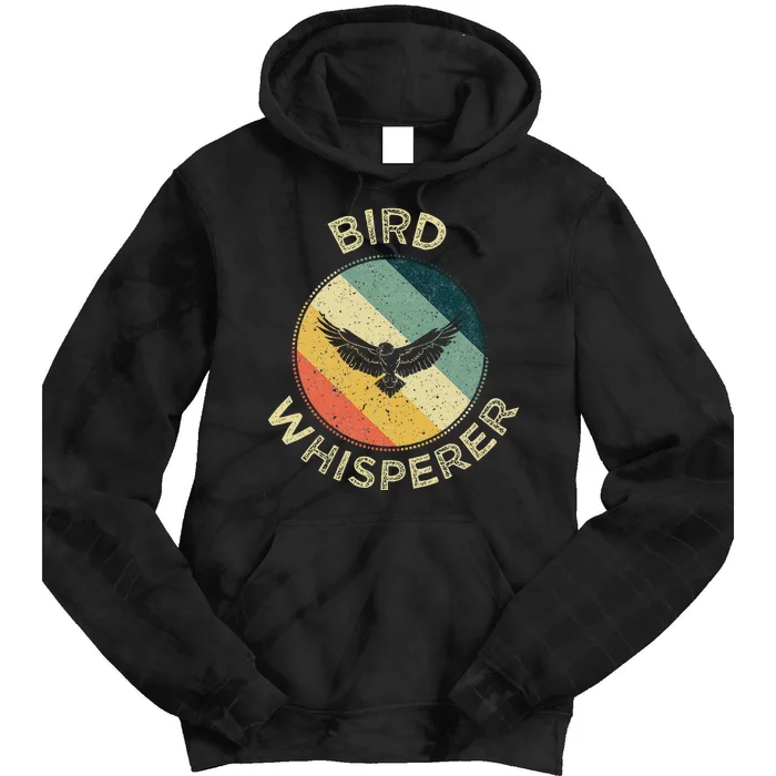 Bird Whisperer Retro Vintage Zoologist Birds Lover Tie Dye Hoodie