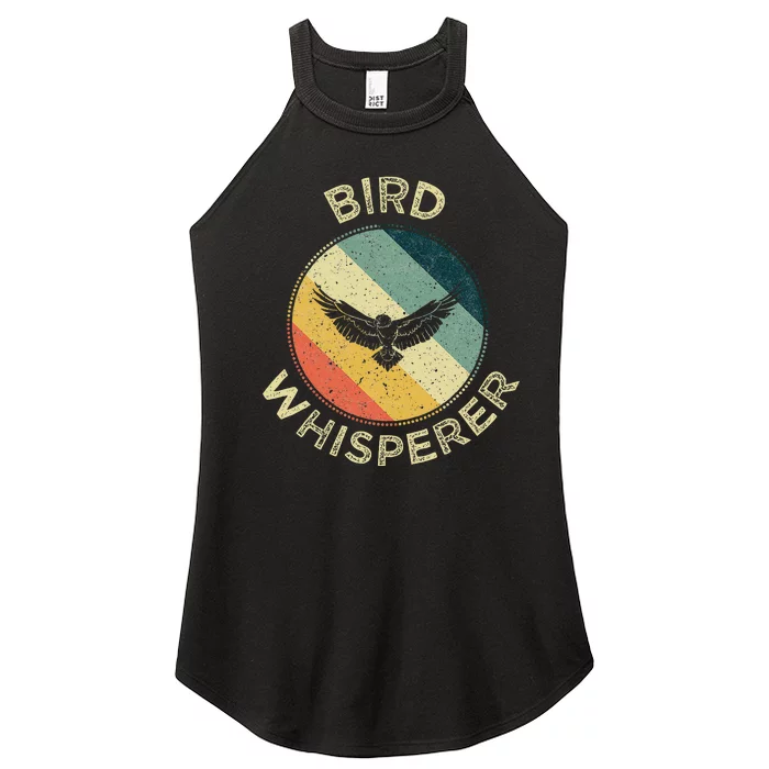 Bird Whisperer Retro Vintage Zoologist Birds Lover Women’s Perfect Tri Rocker Tank