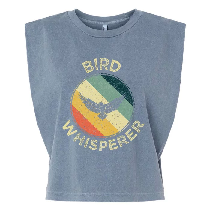 Bird Whisperer Retro Vintage Zoologist Birds Lover Garment-Dyed Women's Muscle Tee