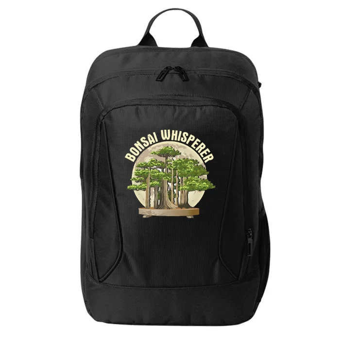 Bonsai Whisperer Retro Gardener Nature Bonsai Tree Lover City Backpack