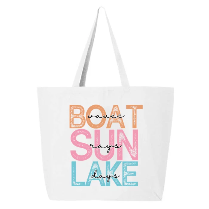 Boat Waves Sun Rays Lake Days 25L Jumbo Tote