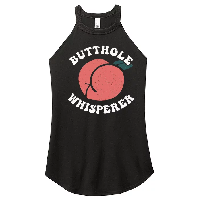 Butthole Whisperer Sarcastic Jokes Vintage Women’s Perfect Tri Rocker Tank