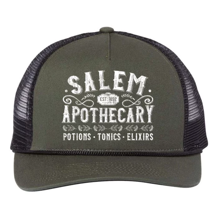 Basic Witch Salem Apothecary Herbalist Elixir Tonic Potion Funny Gift Retro Rope Trucker Hat Cap