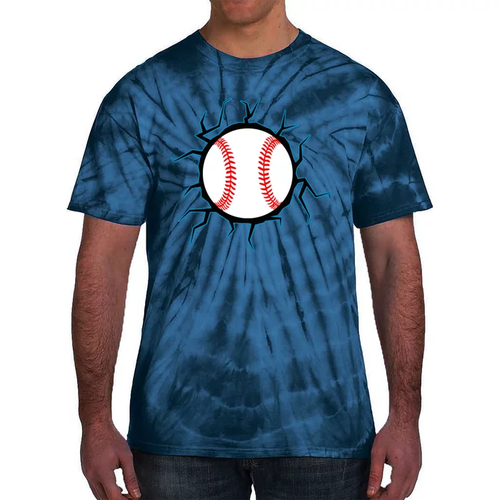 Baseball Window Smash Tie-Dye T-Shirt