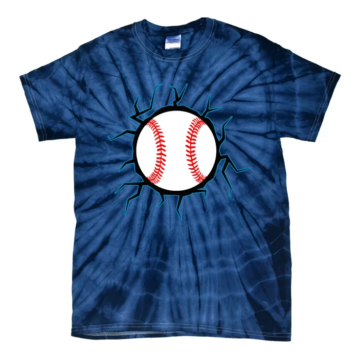 Baseball Window Smash Tie-Dye T-Shirt