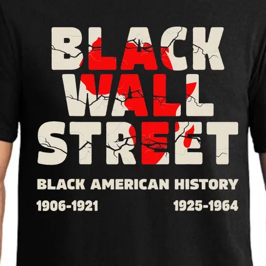 Black Wall Street Tulsa African Juneteenth Black Wall Street Pajama Set