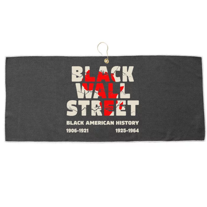 Black Wall Street Tulsa African Juneteenth Black Wall Street Large Microfiber Waffle Golf Towel