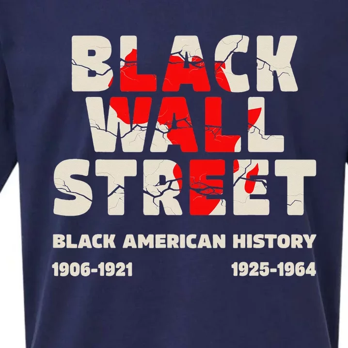 Black Wall Street Tulsa African Juneteenth Black Wall Street Sueded Cloud Jersey T-Shirt