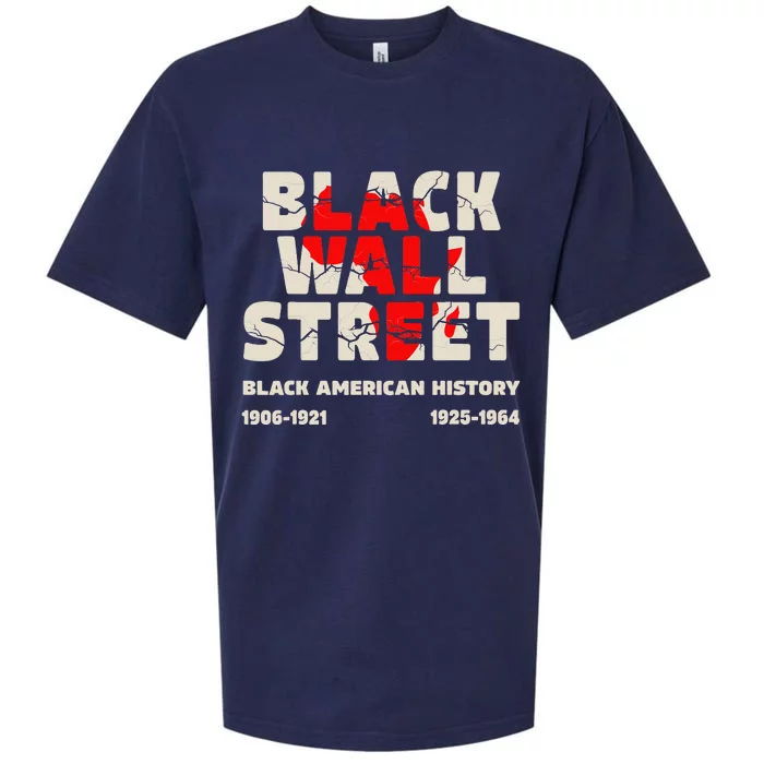 Black Wall Street Tulsa African Juneteenth Black Wall Street Sueded Cloud Jersey T-Shirt