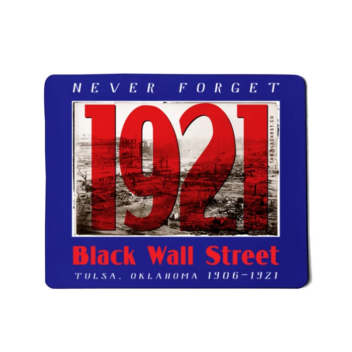 Black Wall Street 1921 Greenwood Tulsa Black History Gift Mousepad