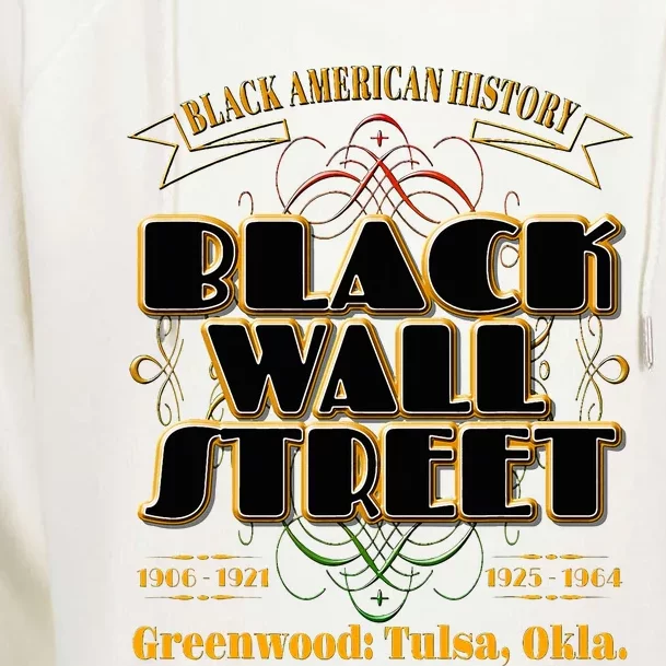 Black Wall Street Greenwood Tulsa Oklahoma History Womens Funnel Neck Pullover Hood