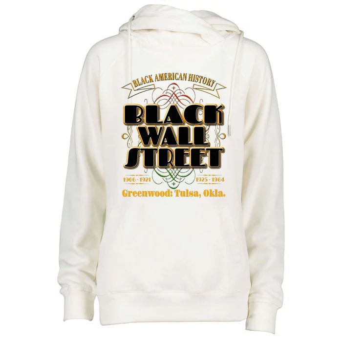 Black Wall Street Greenwood Tulsa Oklahoma History Womens Funnel Neck Pullover Hood