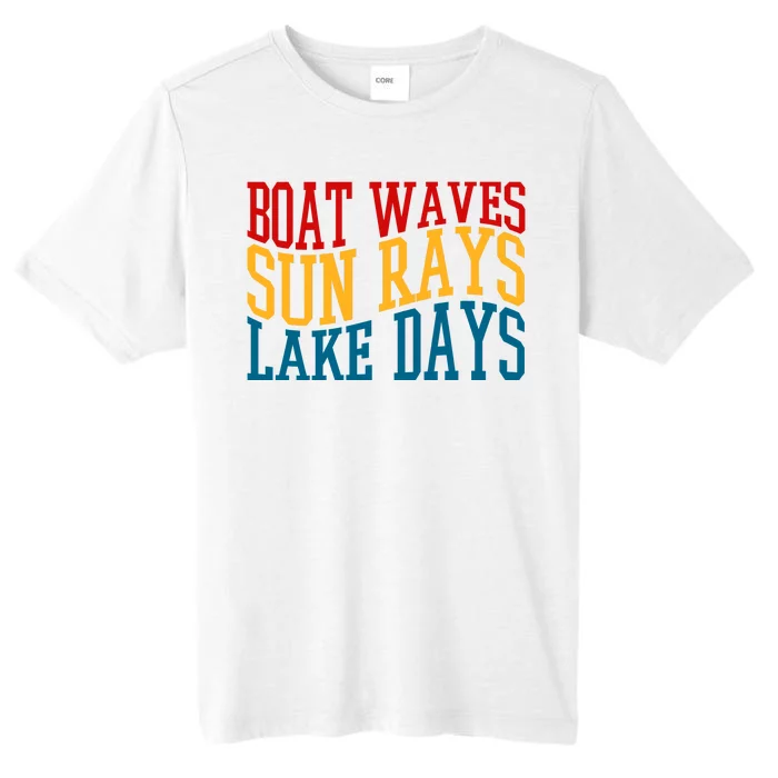 Boat Waves Sun Rays Lake Days ChromaSoft Performance T-Shirt