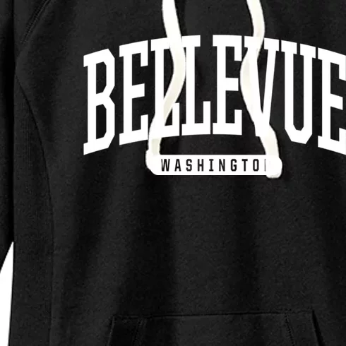 Bellevue Washington Souvenirs College Style Bellevue Washington Souvenir Gift Women's Fleece Hoodie