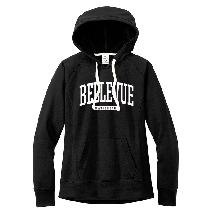 Bellevue Washington Souvenirs College Style Bellevue Washington Souvenir Gift Women's Fleece Hoodie