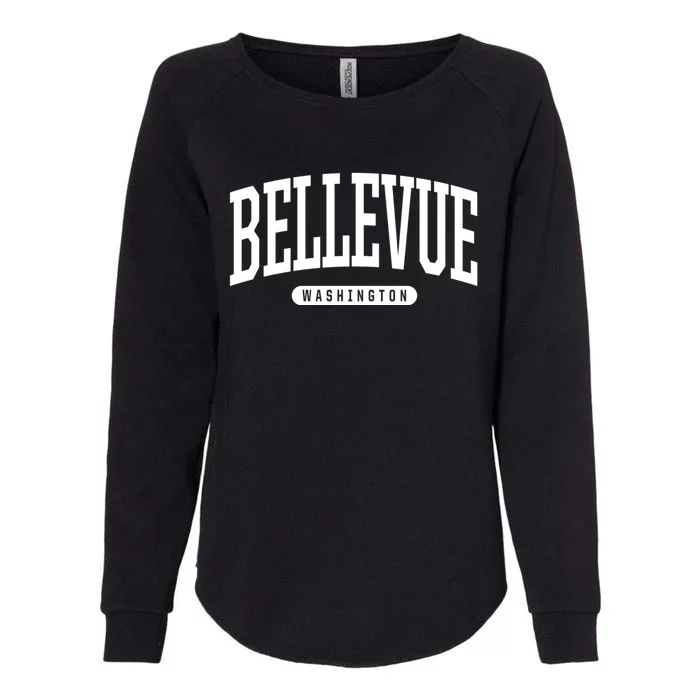 Bellevue Washington Souvenirs College Style Bellevue Washington Souvenir Gift Womens California Wash Sweatshirt