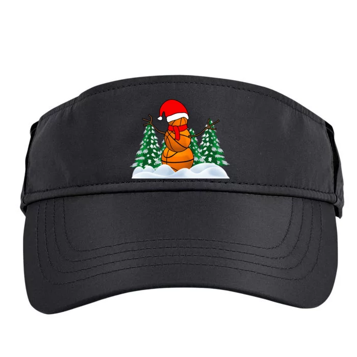 Basketball Winter Snowman Santa Adult Drive Performance Visor