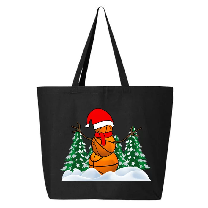 Basketball Winter Snowman Santa 25L Jumbo Tote