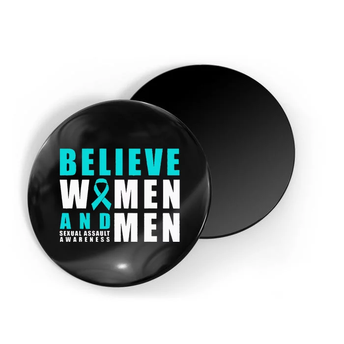 Belive Women & Sexual Assault Awareness Ribbon Magnet