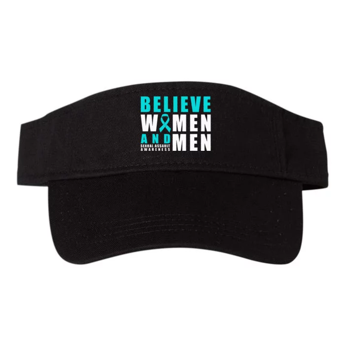 Belive Women & Sexual Assault Awareness Ribbon Valucap Bio-Washed Visor