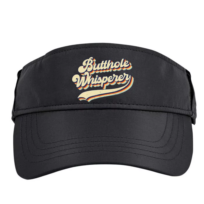 Butthole Whisperer Sarcastic Jokes Retro Funny Adult Drive Performance Visor