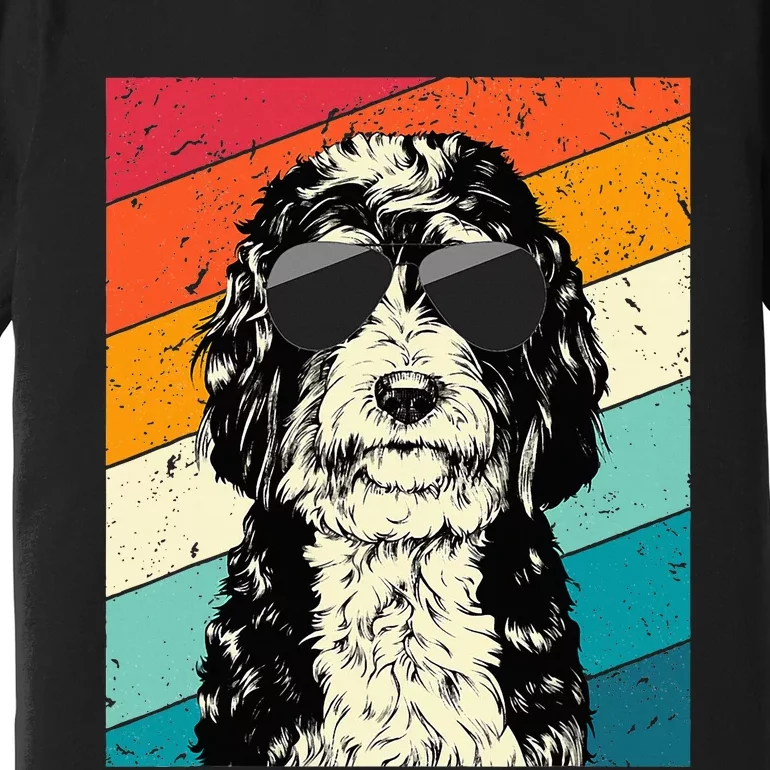 Bernedoodle With Sunglasses Dog Lovers Premium T-Shirt