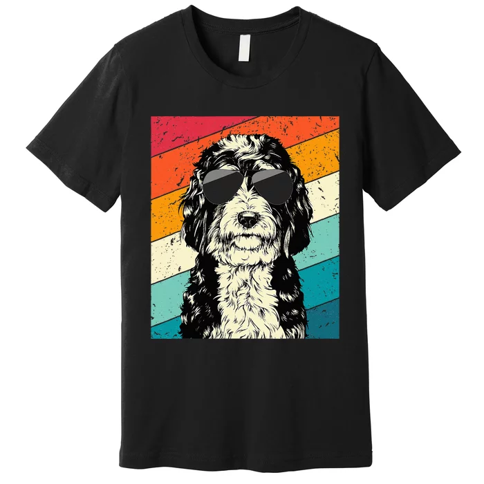 Bernedoodle With Sunglasses Dog Lovers Premium T-Shirt