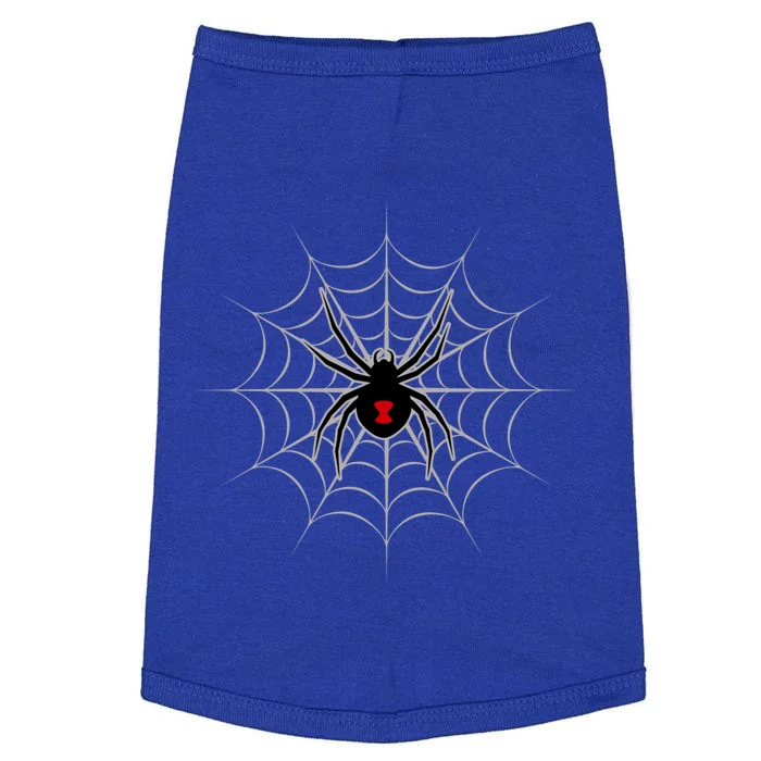 Black Widow Spider Cobweb Spooky Gift Doggie Tank