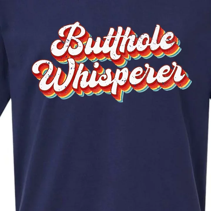 Butthole Whisperer Sarcastic Jokes Retro Sueded Cloud Jersey T-Shirt