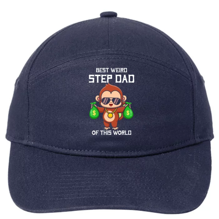 Best Weird Step Dad Out Of This World Proud Fathers Humor Cute Gift 7-Panel Snapback Hat