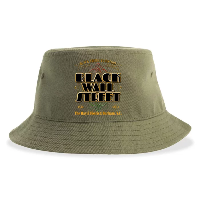 Black Wall Street The Hayti District: Durham N C Meaningful Gift Sustainable Bucket Hat