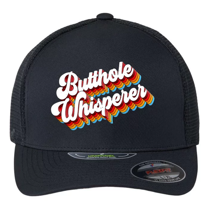 Butthole Whisperer Sarcastic Jokes Retro Flexfit Unipanel Trucker Cap