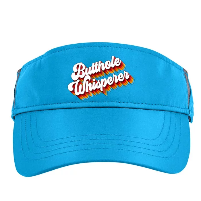 Butthole Whisperer Sarcastic Jokes Retro Adult Drive Performance Visor