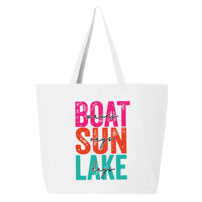 Boat Waves Sun Rays Lake Days 25L Jumbo Tote